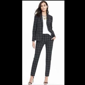 Banana Republic Women's Suit Blue Plaid